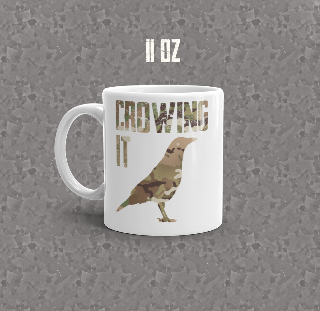 Crowing it mug